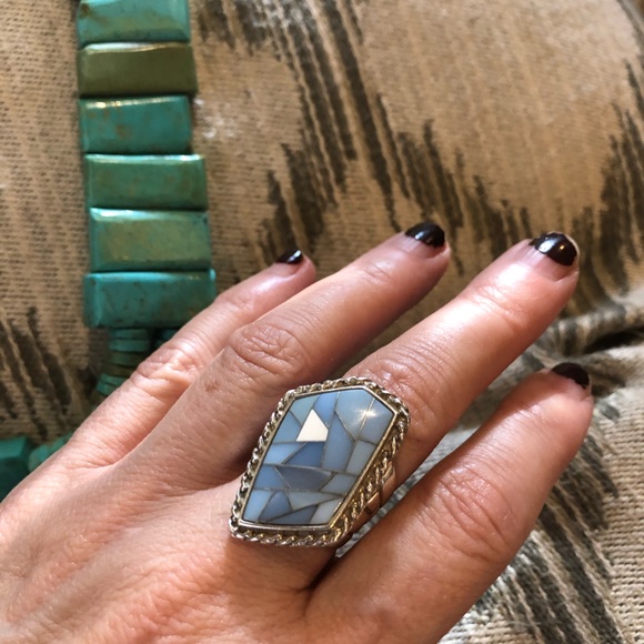 Jay King sterling silver chalcedony ring 7 - Picture 4 of 8